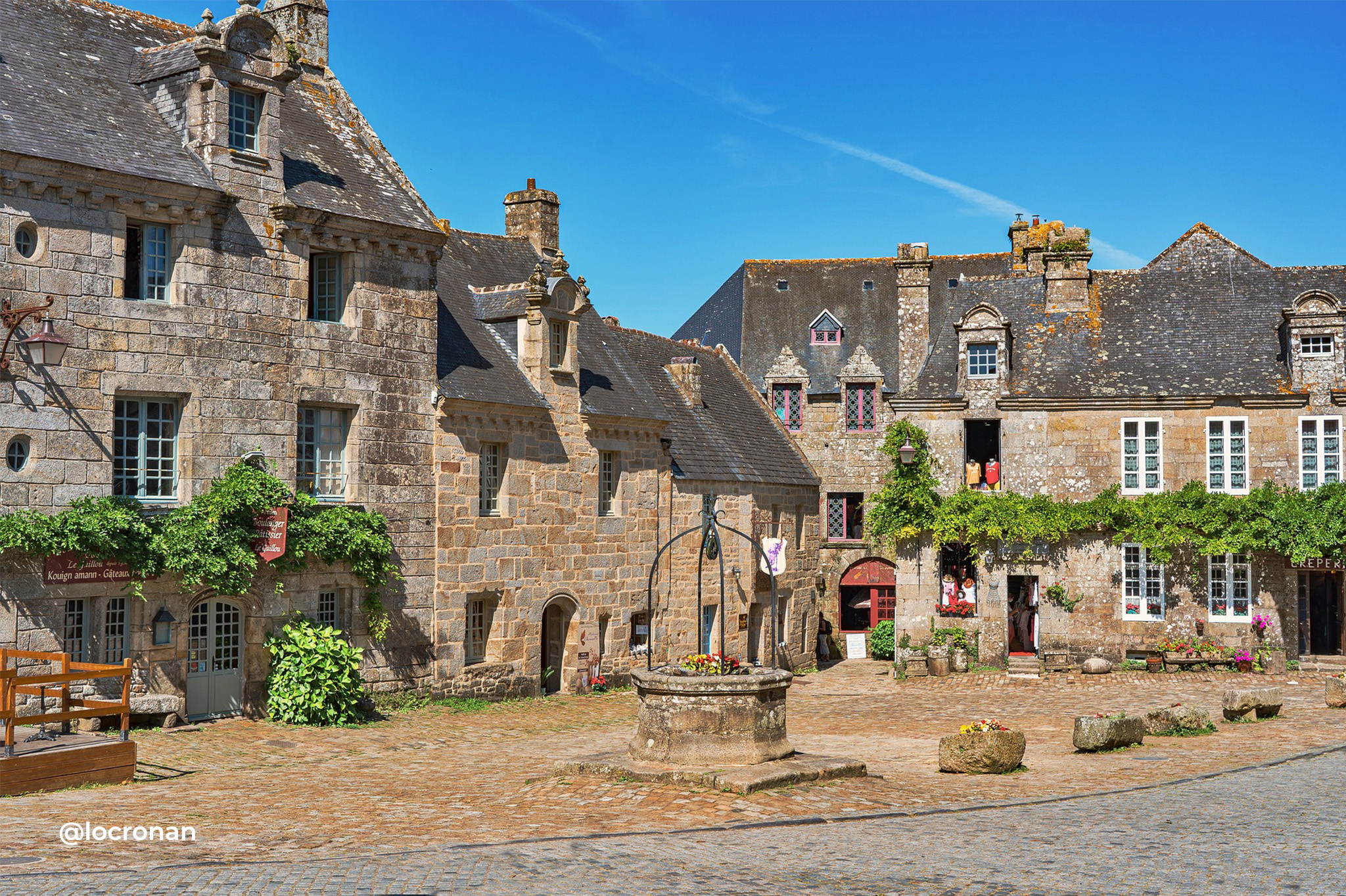 Charmant village de Locronan en Bretagne