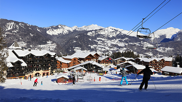 Station de Morillon l'hiver vue depuis la résidence Grand Morillon