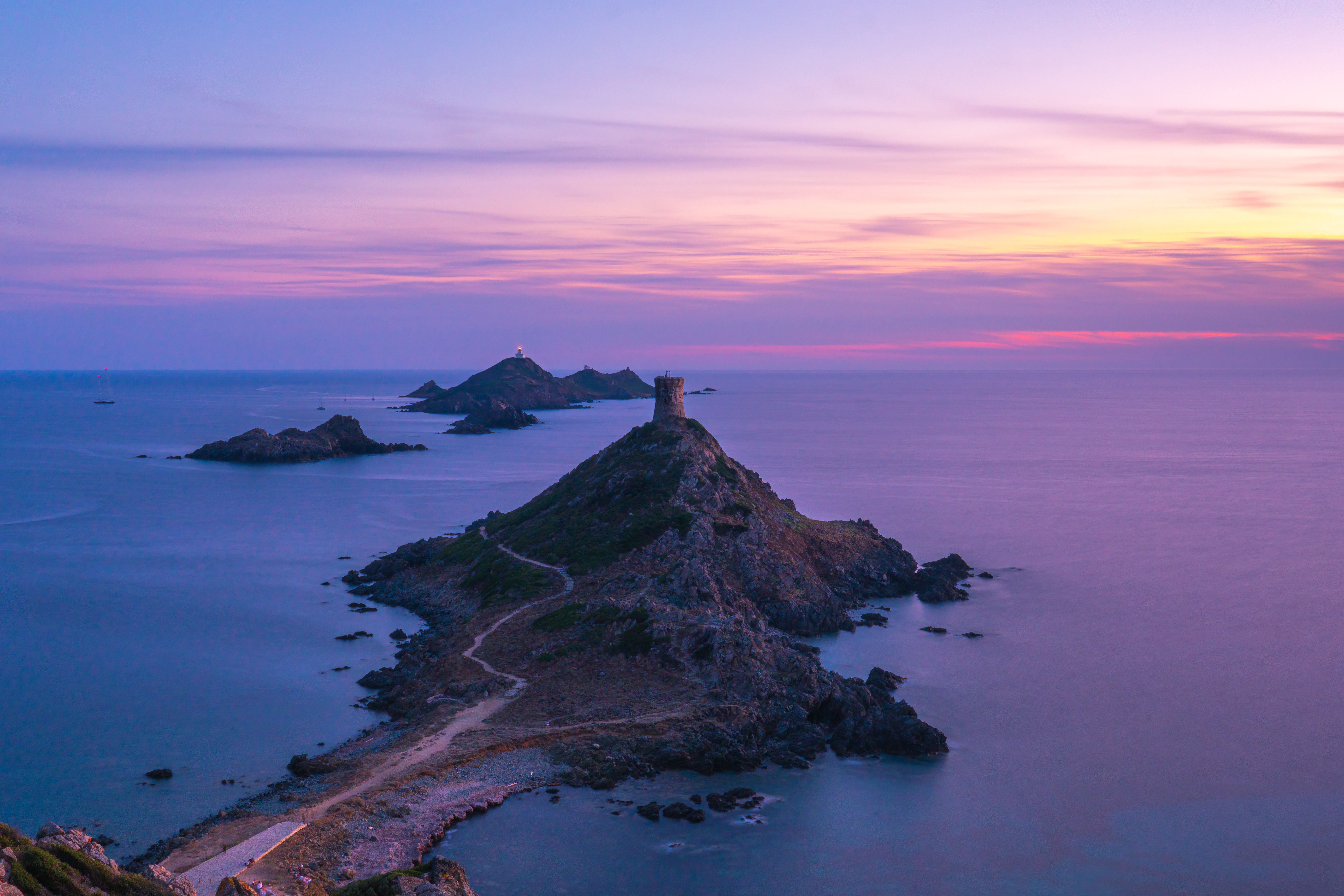Coucher de soleil sur Ajaccio