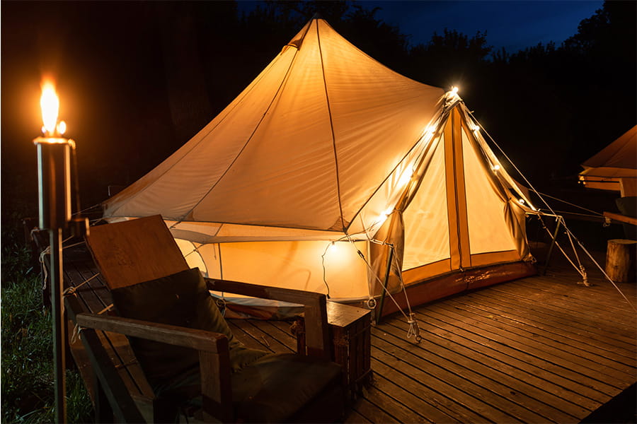 Tente glamping