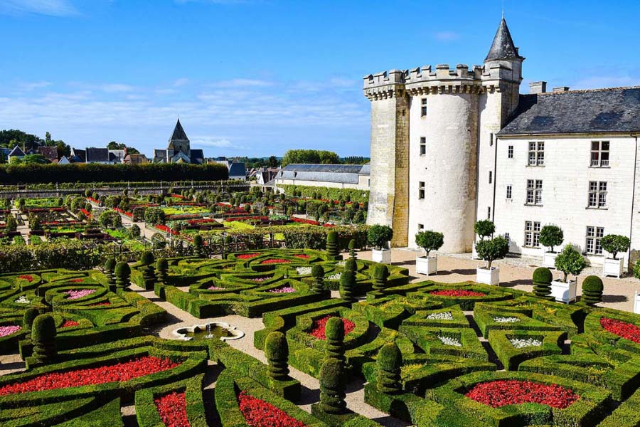 Jardins du Château de Villandry dans la Loire
