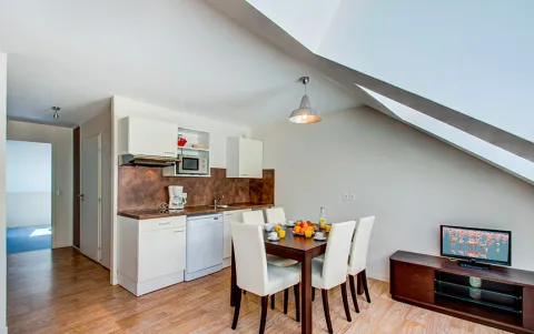 Résidence Les Balcons d'Aix à La Féclaz - intérieur séjour