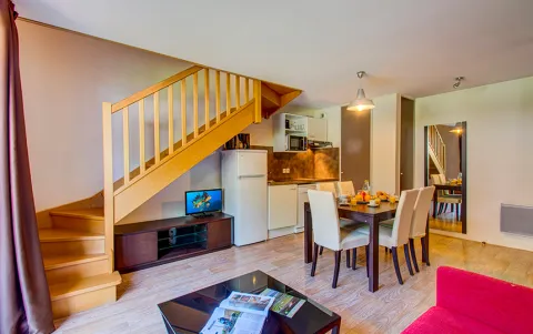 Résidence Les Balcons d'Aix à La Féclaz - 2P6 séjour