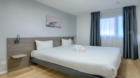 Apparthotel Paris Quai de Marne Vacancéole Vue intérieure Studio chambre