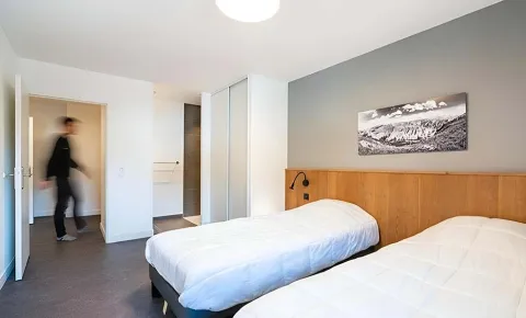 Résidence de vacances - Les Ecrins d'Auris - Chambre 2 lits simples