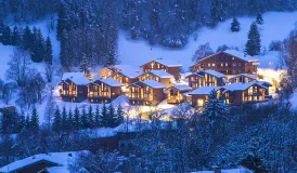 Chalets Les Portes de Megève à Praz sur Arly - extérieur hiver