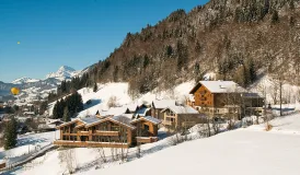 Chalets Les Portes de Megève à Praz sur Arly - extérieur hiver