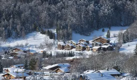 Chalets Les Portes de Megève à Praz sur Arly - extérieur hiver