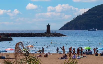 Plage du Château à Mandelieu La Napoule